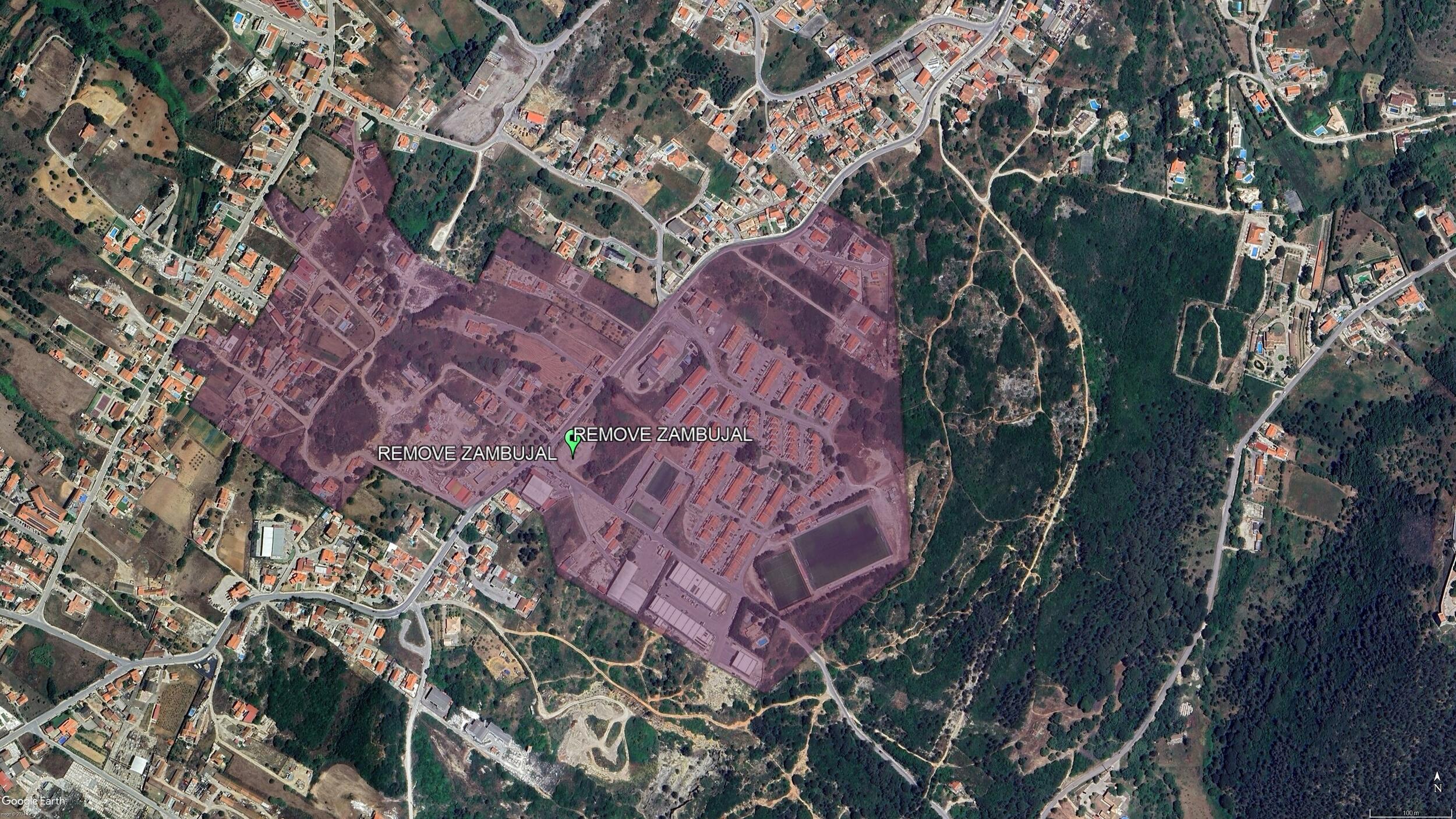 Mapa da zona afetada pela interrup&ccedil;&atilde;o do abastecimento