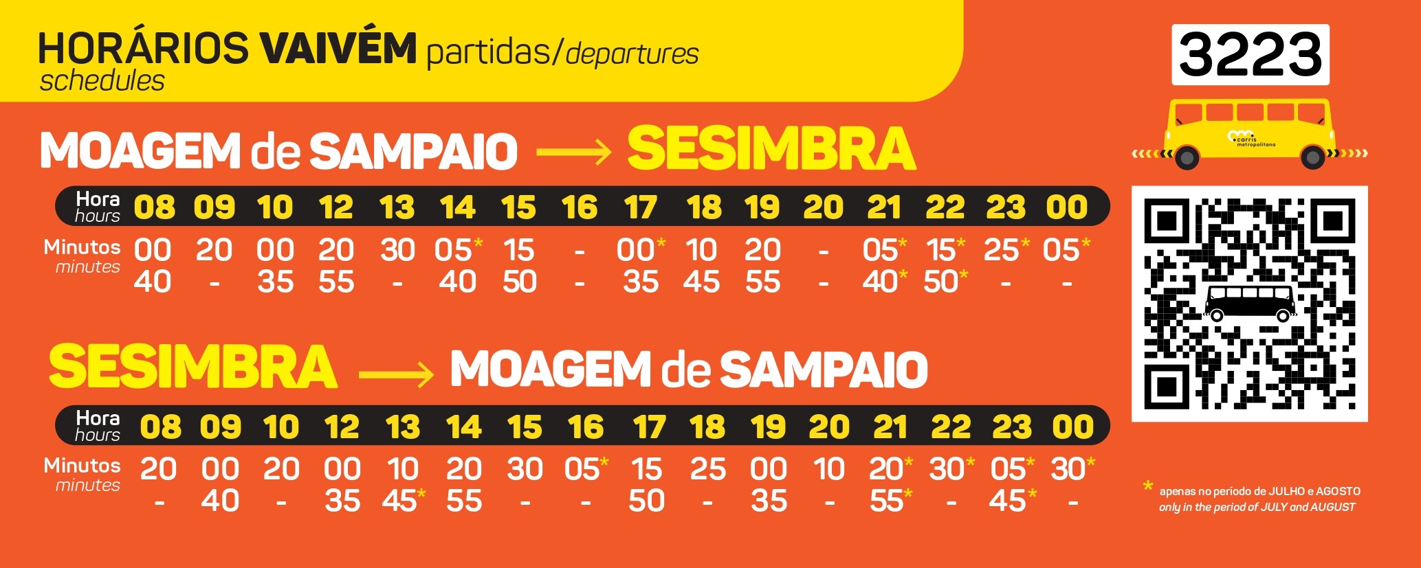 Hor&aacute;rios VAIVEM